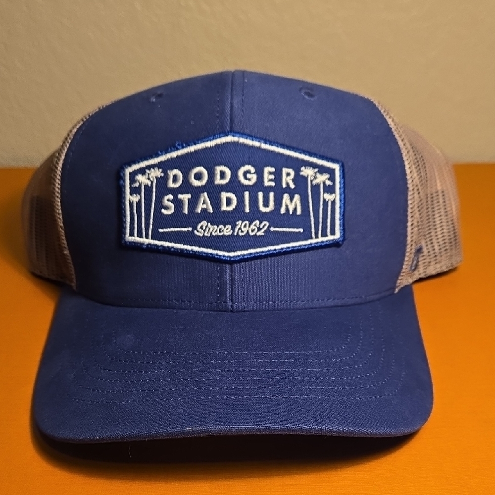Los Angeles Dodgers 47 Brand Haven Blue Trucker Mesh Snapback Hat